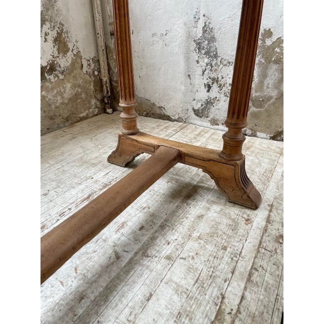 Vintage Bistro Tables in Walnut and Tiles, 1890, Set of 2 For Sale - Image 16 of 18