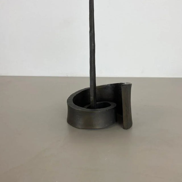 Brutalist Large Brutalist Bronze Candleholder from Manfred Bergmeister, 1970s For Sale - Image 3 of 18