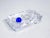 Daum france crystal ashtray. France, 1990s origin france period 1990s model ashtray, with blue sphere materials crystal...