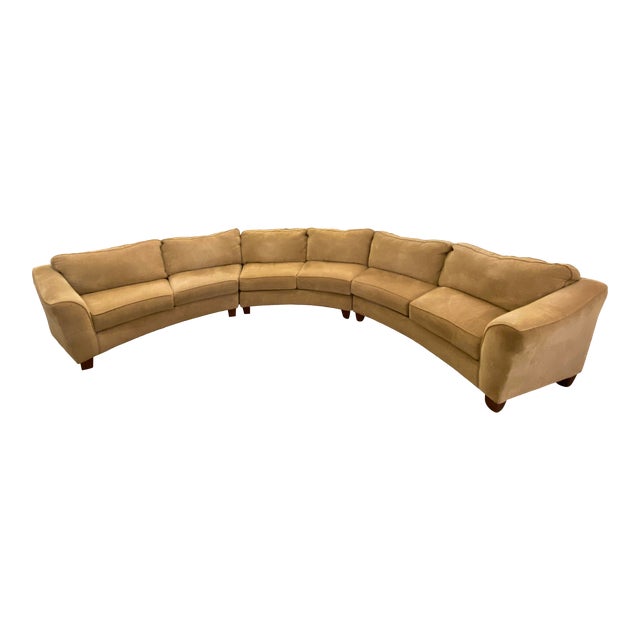 Custom Designed Extra Large Three Piece Curved Sectional Chairish
