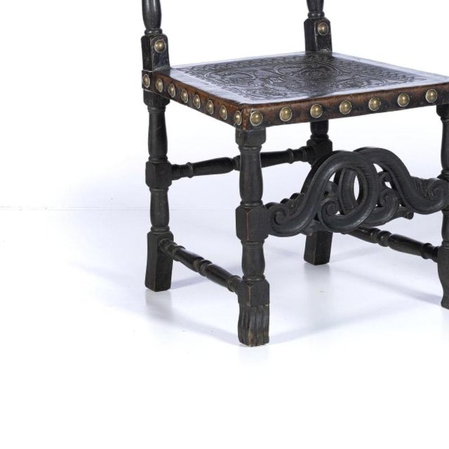 Portuguese Chestnut Wood Chairs, 19th Century, Set of 2 For Sale - Image 3 of 6