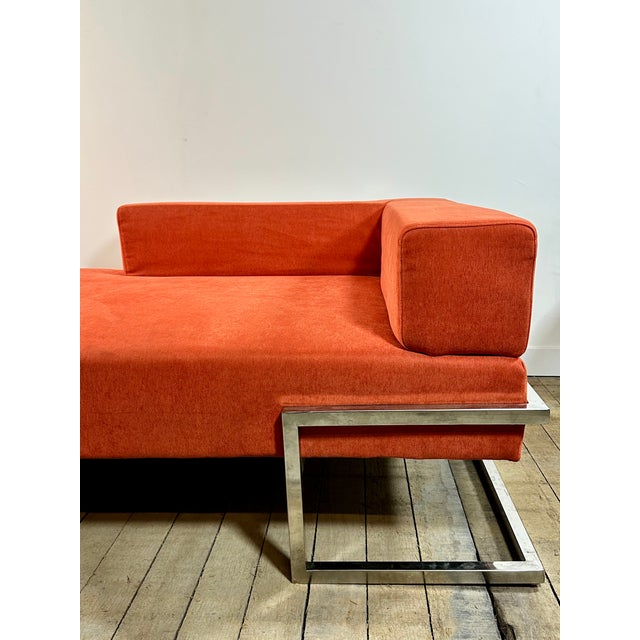 Red Orizzonte Daybed attributed to Luca Scacchetti, Italy, 1980s For Sale - Image 8 of 15