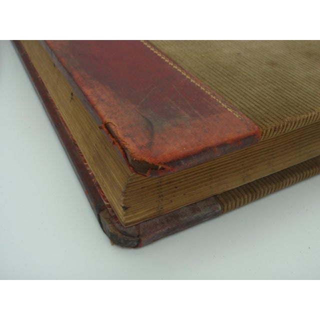 Antique Extra Large Leather General Bank Ledger Farmville Nc 1909 For Sale - Image 16 of 16