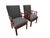 Mid-Century Modern Late 20th Century Attributed to Michael Taylor Baker Greek Key Armchairs Pair For Sale - Image 3 of 18