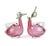 Mid-Century Modern Pair of 1960s Silver-Plated and Deep Cranberry Pink Glass Figural Duck Claret Jugs, Czech Republic For Sale - Image 3 of 10