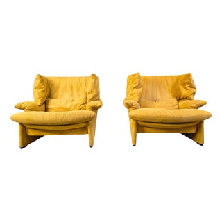 Porto Venere Sofa by Vico Magistretti for Cassina, 1980s, Set of 2 For Sale
