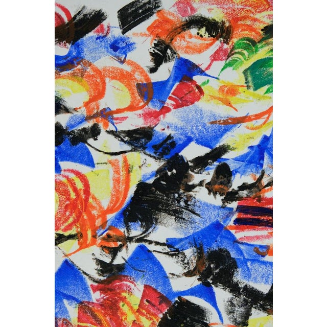 Françoise Galle, Man's Silhouette, Pastel For Sale - Image 4 of 7
