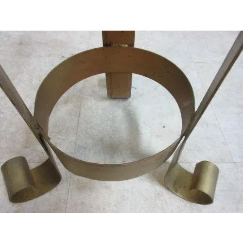 Vintage French Regency Wrought Iron Umbrella Stand For Sale - Image 9 of 11