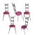 1960s Vintage Ironmasters Chairs, Set of 5 For Sale - Image 4 of 10