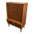 Danish Teak and Oak Ten-Drawer High Chest, Circa 1940s For Sale