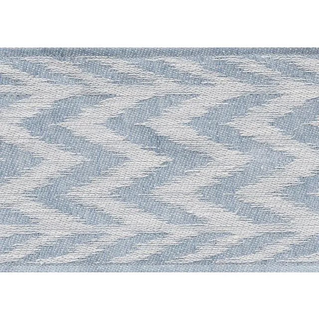 This beautifully woven, tonal trim design features a subtle chevron pattern with a pretty accent border. Wonderfully...