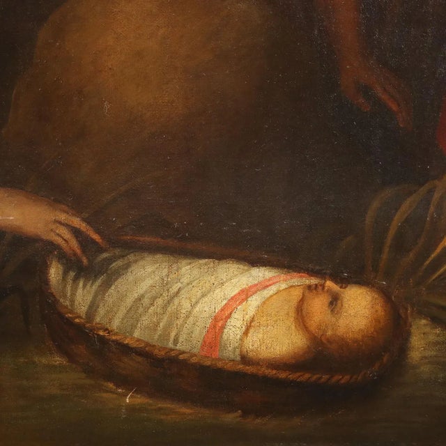 Moses Saved from the Waters, Oil Painting, Framed For Sale - Image 5 of 12