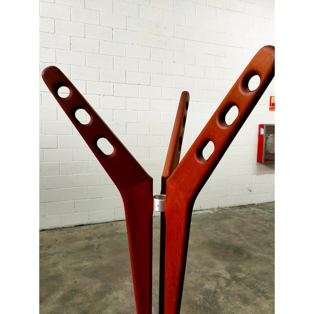 Mid-Century Modern Vintage Danish Coat Rack, 1970s For Sale - Image 3 of 7