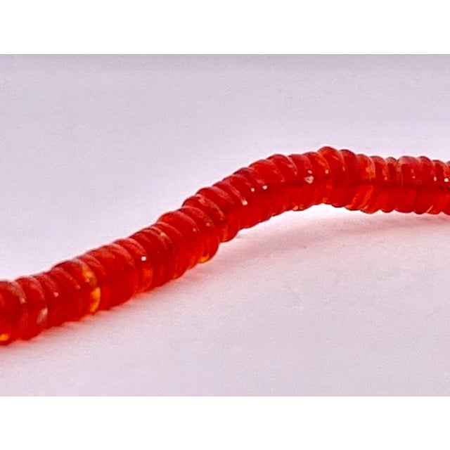 Multi-Strand Necklace With 14k Gold Clasp and Honey Amber Gemstone For Sale - Image 14 of 14