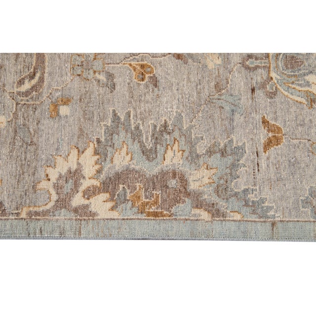 Textile 21st Century Contemporary Indian Wool Rug For Sale - Image 7 of 13