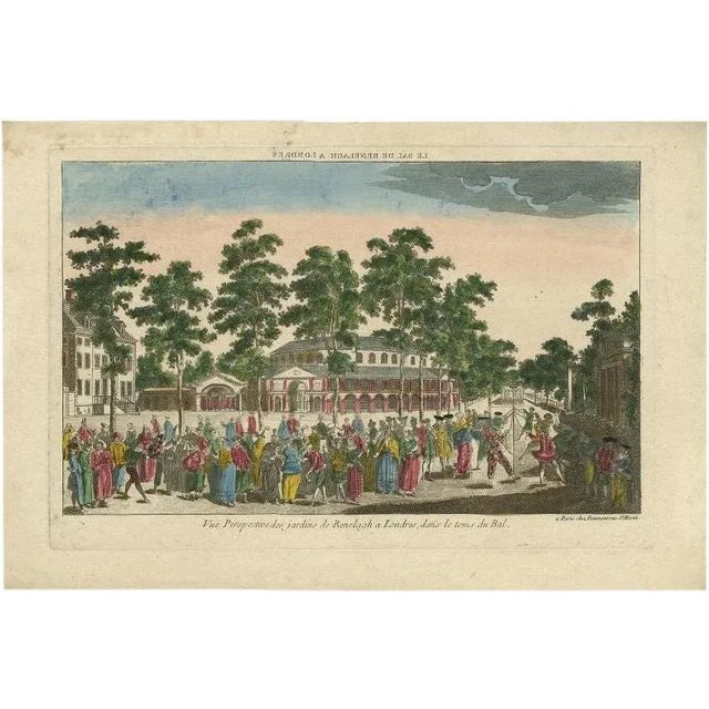 Daumont, Illustration of Ranelagh Gardens, London, During a Masked Ball, 1770, Print For Sale - Image 6 of 6