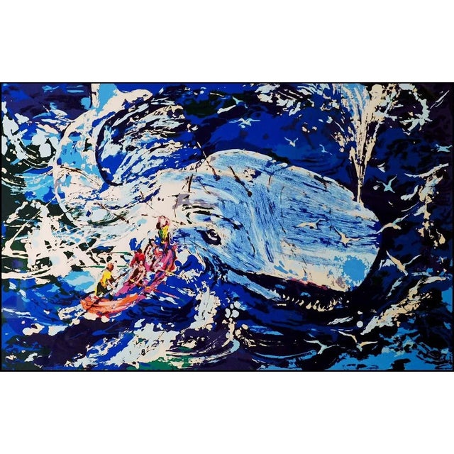 Impressionist 1990s LeRoy Neiman Blue Whale Signed Limited Edition Serigraph For Sale - Image 3 of 7