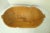 Authentic unusual antique large oblong hand carved wood bread dough trough. Each end of the bowl has a small square ear...