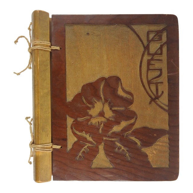 1930's Chicago Guest Book With Over 20 Botanical Paintings For Sale