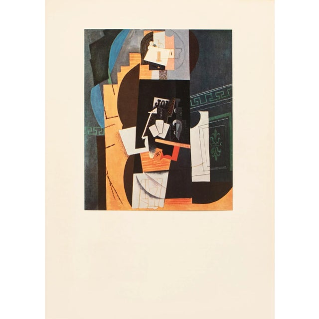 1957 After Pablo Picasso "Card Player", Period Full-Color Print For Sale - Image 9 of 10