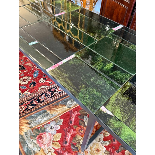 2020s Marella Ferrera for Paola Lenti Sciara Lava Stone Tile Dining Table For Sale - Image 5 of 15