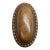 Vintage Oval Bronze Beaded Entry Door Knob For Sale