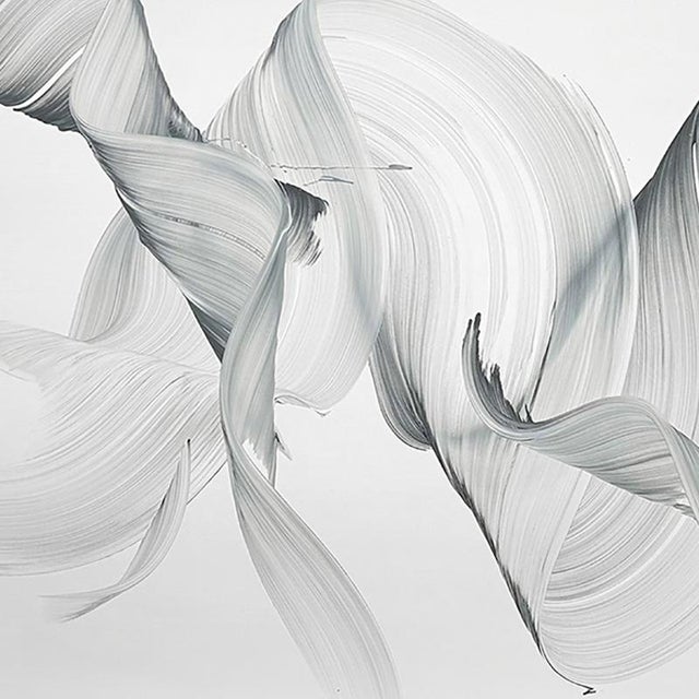 Abstract Contemporary Abstract Acrylic on Canvas Painting "Forever Held" by Nikolaos Schizas For Sale - Image 3 of 3