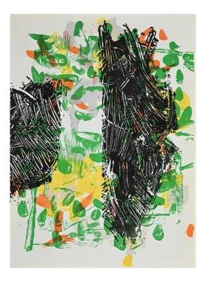 Jean-Paul Riopelle, Green Composition, Lithograph, 1968