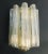 Vintage Italian wall light with clear and yellow amber Murano glass tubes / made in Italy, circa 1960s in the style of...