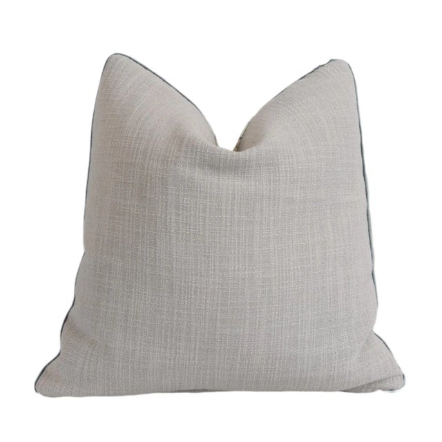 English Morris & Co Birds & Floral Newill Feather/Down Pillow 21" Square For Sale In Los Angeles - Image 6 of 7