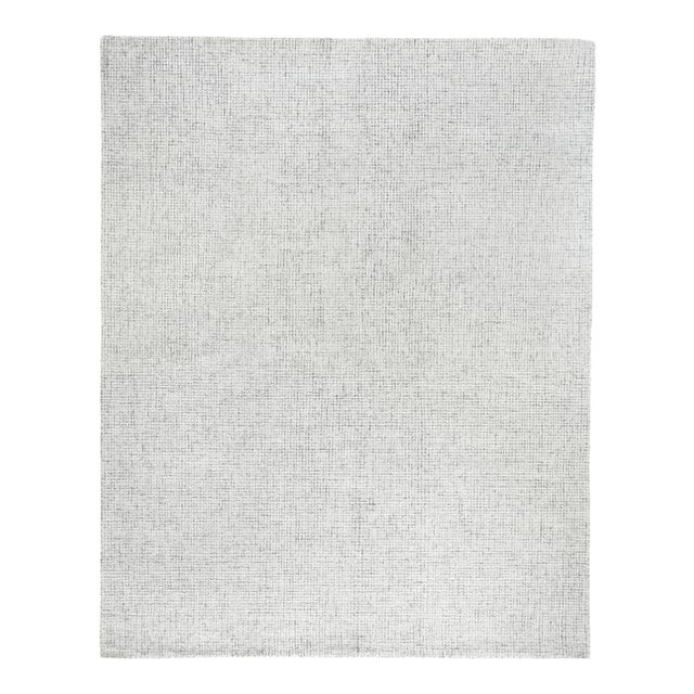 Exquisite Rugs Melbourne Hand Loom Wool & Cotton Gray - 8'x10' For Sale