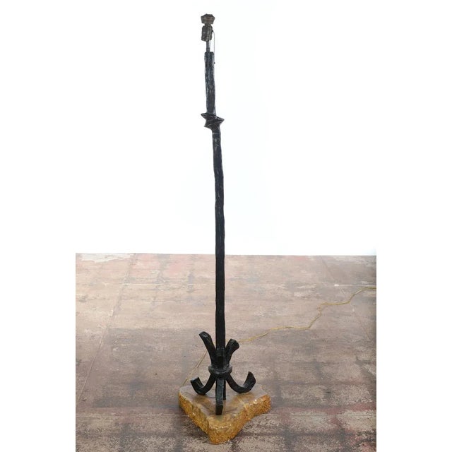 Mid-Century Designer Bronze Floor Lamps - A Pair For Sale - Image 4 of 10