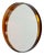 French Space Age Wall Mirror in Translucent Amber Plastic, 1970s For Sale