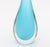 Glass Murano Sommerso Light Blue Bottle Neck Vase For Sale - Image 7 of 8