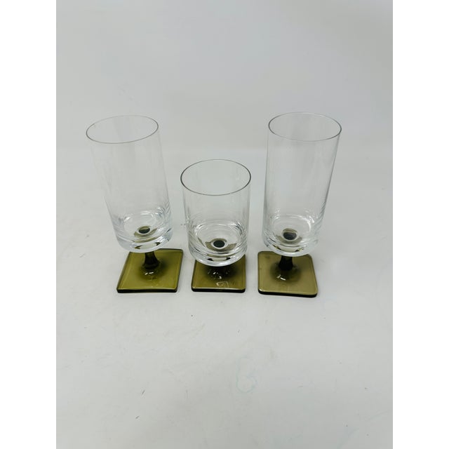 Elevate your bar collection with this sophisticated set of three (3) lead crystal glasses from the iconic "Berlin" series,...