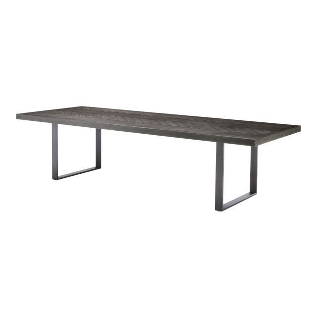 Rectangular Oak Dining Table 120" Eichholtz Melchior Chairish