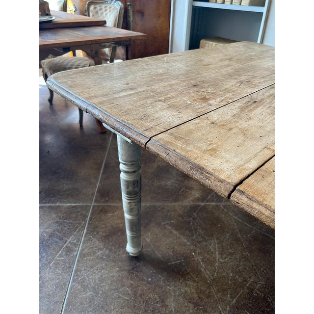 20th Century French Antique Farmhouse Table For Sale - Image 4 of 5