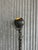 France 1960s h 145cm w 25cm d 45cm an exceptional handmade french arts & crafts floor lamp, crafted from forged steel with...
