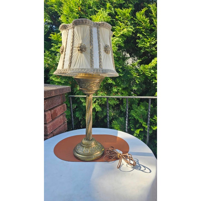 Brass Table Lamp, 1890s For Sale - Image 9 of 9