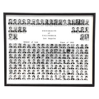 UCLA School of Law Class of 1963 Framed Photo For Sale