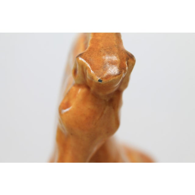 Mustard Mid-Century Ceramic Tang-Style Trojan Horse Figurine For Sale - Image 8 of 10