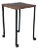 Mid Century Copper & Iron Modern Side Table Plant Sculpture Stand For Sale