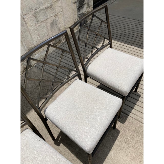 1980s 1980s Bamboo Iron Chairs - Set of 4 For Sale - Image 5 of 8