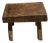 Small Wabi-Sabi Rectangular Side Stool in Teak, 1980s For Sale
