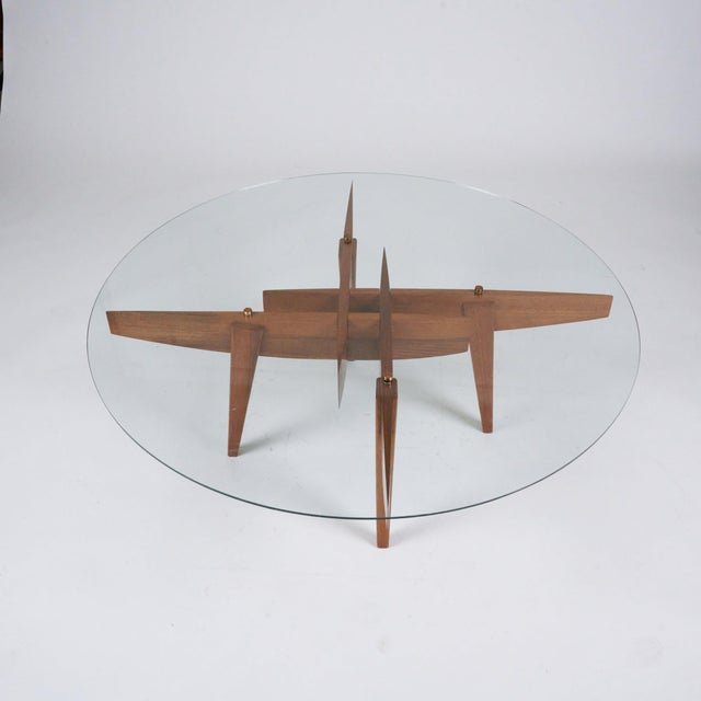 1950s Geometric Coffee Table by Gio Ponti for Giordano Chiesa, 1950s For Sale - Image 5 of 7