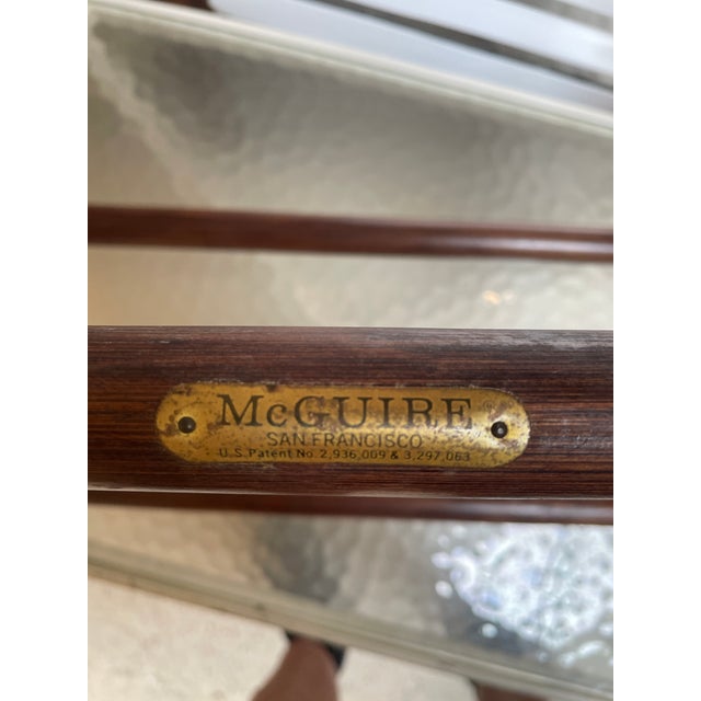 1970s 1970s Oval Glass Top Bamboo Rattan Coffee Table For Sale - Image 5 of 5