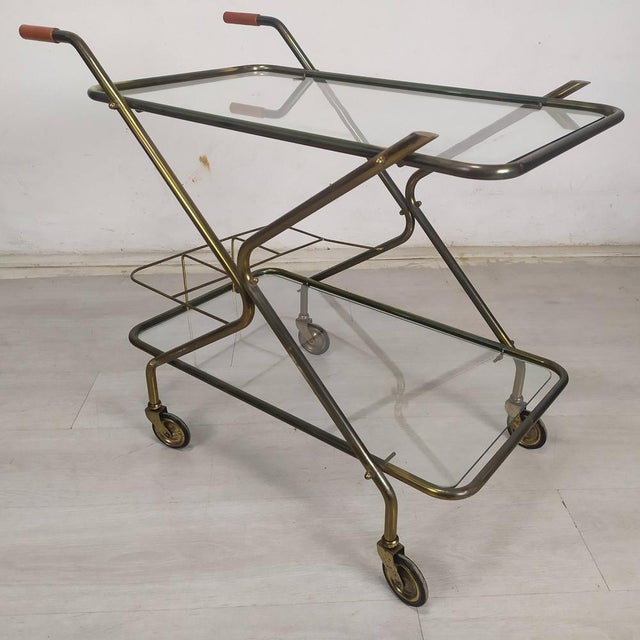 1950s Vintage Brass Bar Service, 1950s For Sale - Image 5 of 15