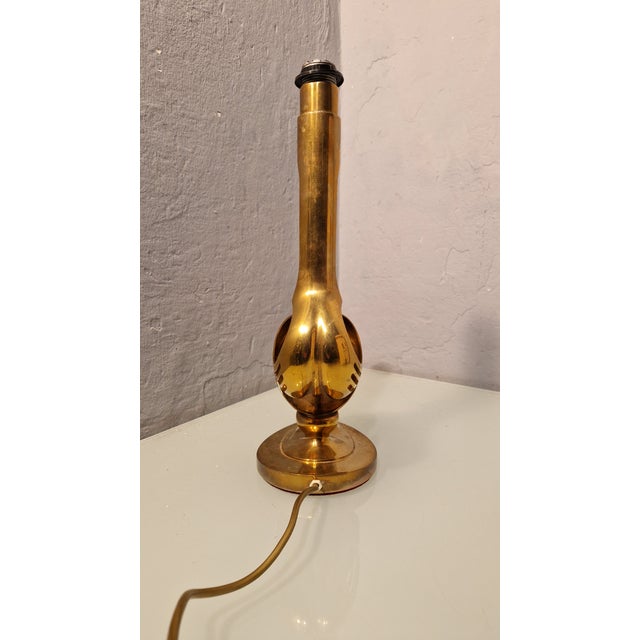 Brass Table Lamp with Informal Decoration, 1960s For Sale - Image 17 of 18