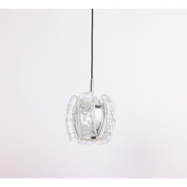 Gold Murano Tube Pendant Light by Doria, 1970s For Sale - Image 8 of 12