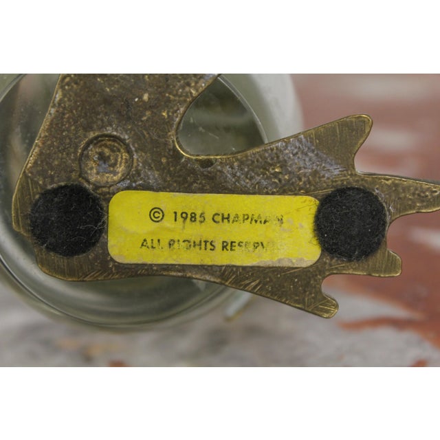 Pair Chapman Brass & Crystal Penguin Figures For Sale - Image 11 of 13